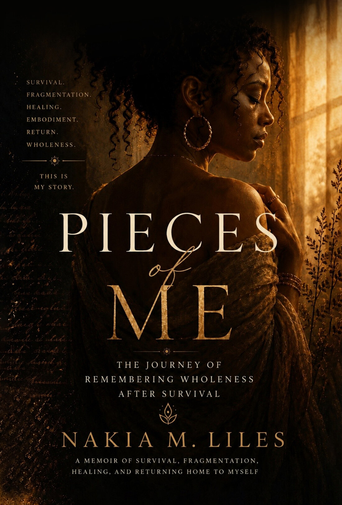 Pieces of Me - book cover portrait